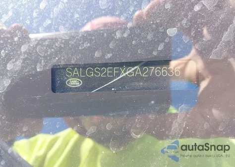 2016 Land Rover Range Rover 5.0L V8 Supercharged z USA, uszkodzony, nr VIN SALGS2EFXGA276636